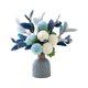 thumbnail image 1 of BEMS-1 pieza Flores artificiales con jarrón, arreglos florales de hortensias, 1 of 5