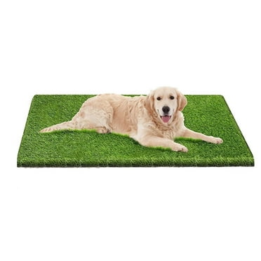 Byseng Artificial Grass, Professional Dog Grass Mat, Outdoor Rug Patio Lawn Decoration, 51 x 26 inch, Green