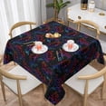 thumbnail image 2 of Zufioo Sea Turtle Print Square Decorative Tablecloth, Wrinkle-resistant, Waterproof and Oil-resistant Tablecloth Coffee Table Cloth, Suitable for Restaurants-60"x60", 2 of 8