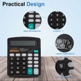 thumbnail image 3 of Deago 12 Digits Desktop Calculator with Large LCD Display and Sensitive Button, Dual Solar Power and Battery, Standard Function for Office, Home, School, 3 of 10