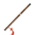 thumbnail image 1 of Touche de Flûte E Bambou Amer Dizi Instrument à Vent Traditionnel Chinois Fait à la Main avec Sac de Rangement, 1 of 1