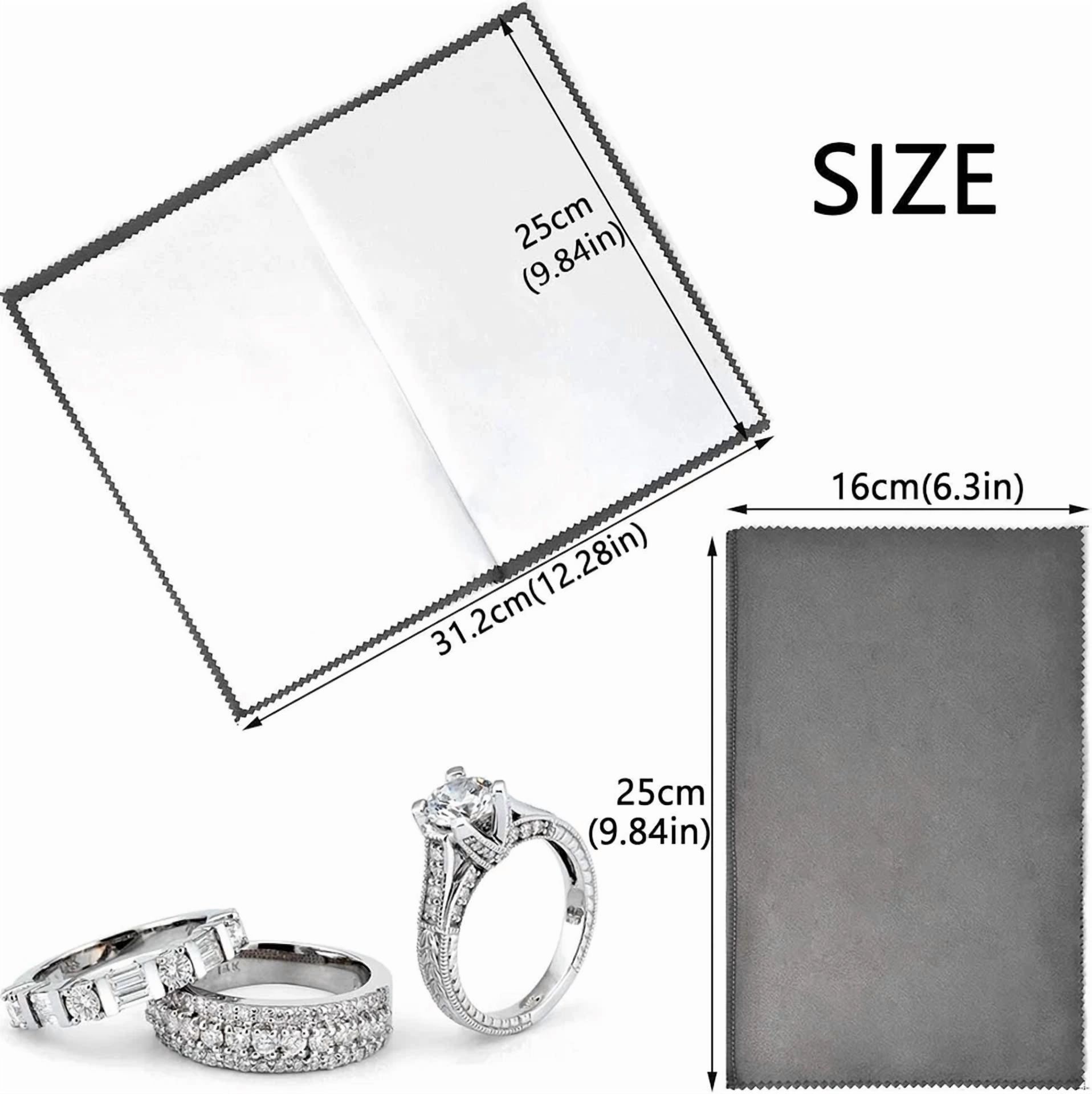 BUTTERFLY- 2Pcs Large Gray Jewelry Polishing Cloth For Silverware And Fine Valuables