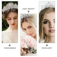 thumbnail image 2 of IFANLANDOR Crown Headwear Baroque Style Bridal Crown 1Pack Silver 6x2.2in, 2 of 8