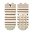 thumbnail image 1 of GPOECD Cartoon Striped Baby Socks Learning Walk Soft Sole Grip Floor Comfortable Non Coffee,3-5 Years, 1 of 3