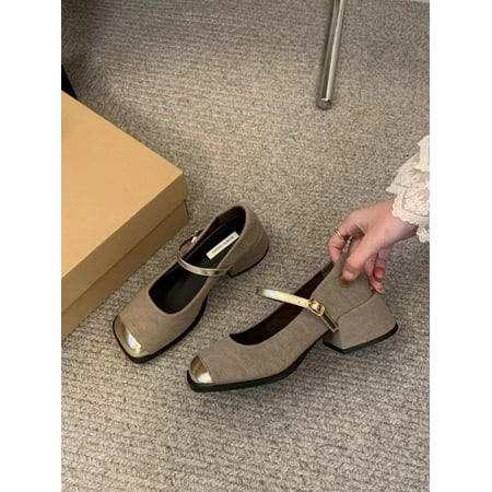 

Mary Jane French Style Style High Heels 2024 Spring and Summer New High-end Evening Style Shoes Fashionable Shoes