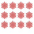 thumbnail image 2 of 12PC Christmas Powdered Snowflakes Ornaments Christmas Decorations Tree Christmas Tree Snowflakes Pendant, 2 of 6