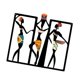 thumbnail image 4 of Decoración de pared africana, arte colgante, adorno de regalo de inauguración de la casa, escultura de pared de danza de mujeres africanas para, 4 of 9