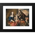 thumbnail image 2 of Jürgen Ovens 24x19 Black Modern Framed Museum Art Print Titled - An Elegant Family Portrait, Traditionally Identified as Colonel John Hutchinson (1616-1664) and His Family (1659), 2 of 5