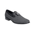 thumbnail image 4 of Stacy Adams Men Shoes Swagger Studded Slip On Satin Black Gold 25228-715, 4 of 5