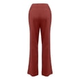 thumbnail image 3 of YWDJ Bootcut Yoga Pants for Women Fashion Wome Casual Pants Yoga Pants Quick-Drying Trousers Wide Leg Pants Red XS, 3 of 4