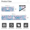 thumbnail image 3 of Yayeee Faucet Mat for Kitchen Sink 30" Diatomite Long Splash Guard Pad, Purple Art Pattern, 2 Pack, 3 of 7
