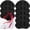 Black 8pcs, variant on Shoe Heel Inserts, 8 Pcs Mesh Self-Adhesive Heel Cushion Pads for Back of Heel, Heel Cushion Inserts Prevent Shoes Too Big for Women Men