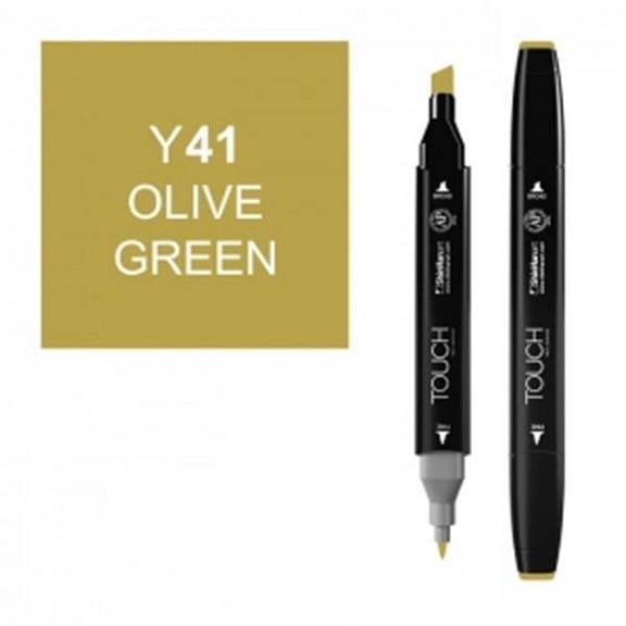 ShinHan Art 1110041-Y41 Twin Olive Green Marker,