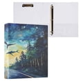 thumbnail image 3 of WOBOGO Whales in The Forest File Folders Extra Large Capacity to Hold 200 Sheets of Documents Hard Shell Ring Binder for School Home Office, 3 of 10