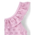 thumbnail image 3 of The Children's Place Girls Sleeveless Ruffle Eyelet Tankini Swimsuit, Sizes XS-XXL, 3 of 3