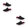 thumbnail image 1 of Sonducket 1 par de toboganes de cubierta de malla de estilo informal para mujer, zapatillas de tacón plano de fiesta de viaje, sandalias de Type32 NO32, 1 of 6