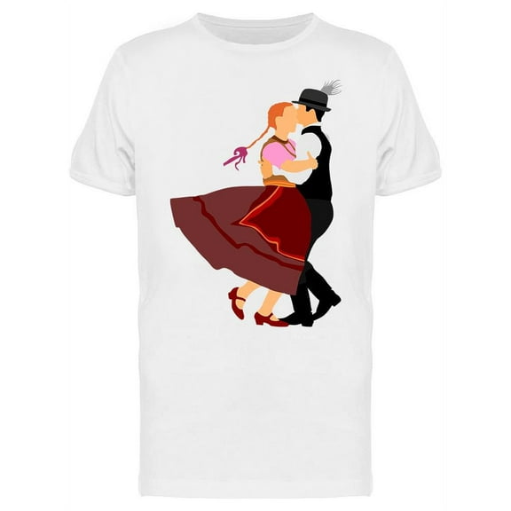 Austrian Folk Dancers T-Shirt Men -Image by Shutterstock, Male Large