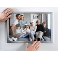 thumbnail image 2 of 11x17 Frame Silver Real Wood Picture Frame Width 0.75 inches | Interior Frame Depth 0.5 inches |, 2 of 8