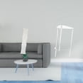 thumbnail image 2 of Pantalla de lámpara de pie,Lámpara minimalista para estudio,Cubierta de luz Iluminación creativa para dormitorio,Mesita de noche,Mesa auxiliar de acrílico transparente,mesa auxiliar, 2 of 8