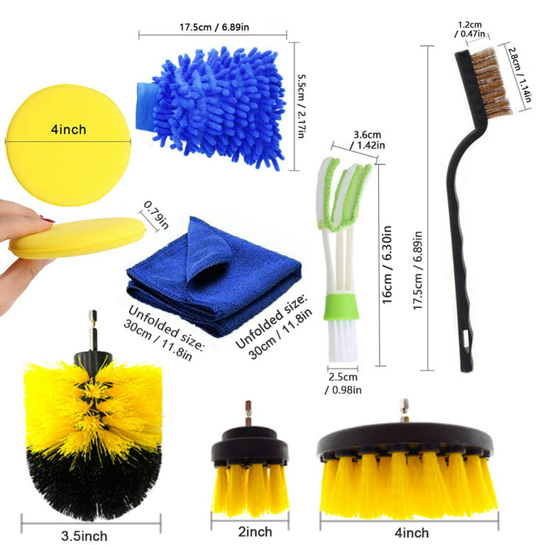 16 Pcs Small Household Cleaning Brushes Deep Detail Crevice