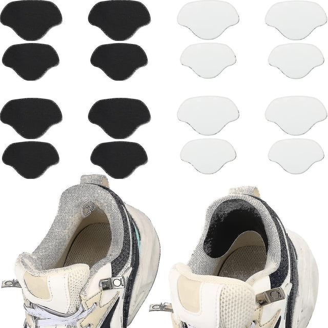 Kit de 8 pares de parches de reparación de tacones de zapatos, parche de reparación de agujeros de zapatillas, parche autoadhesivo para agujeros de desgaste en el talón de zapatos