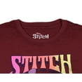 thumbnail image 3 of Disney Lilo And Stitch Men's Stitch Surfing Sunset Hibiscus Flowers Distressed Graphic Print T-Shirt, 3 of 5