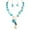 ST0023-Blue-, variant on Bocar Natural Seashell Choker Necklaces Earrings Jewelry Set for Women Starfish Shell Freshwater Pearl Collar Necklaces for Women Irregular Mother of Pearl Jewelry Set