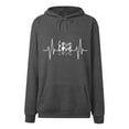 thumbnail image 6 of larppty Womens Cute Preppy Sweatshirts Casual Graphic Hoodies Long Sleeve Hooded Pullover Tops Fall Fashion Clothes (Grey, XXL), 6 of 6