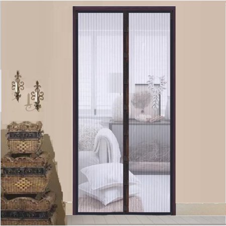 Mosquito Net Magnetic Door 90x210cm, Black Mosquito Repellent Curtain ...