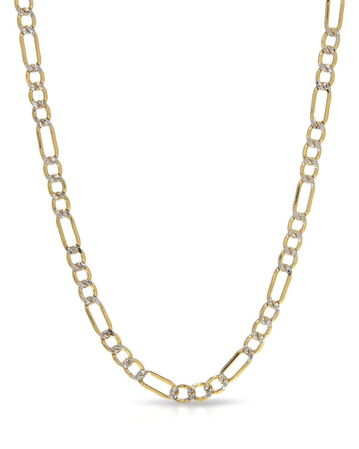Two tone figaro chain Clearance