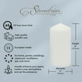 thumbnail image 5 of Stonebriar Collection Unscented White Pillar Candle, 6-Pack, 3" x 6", 65-Hour Burn Time, 5 of 13