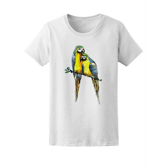 Beautiful Exotic Ara Macaws Tee Women's -Image by Shutterstock