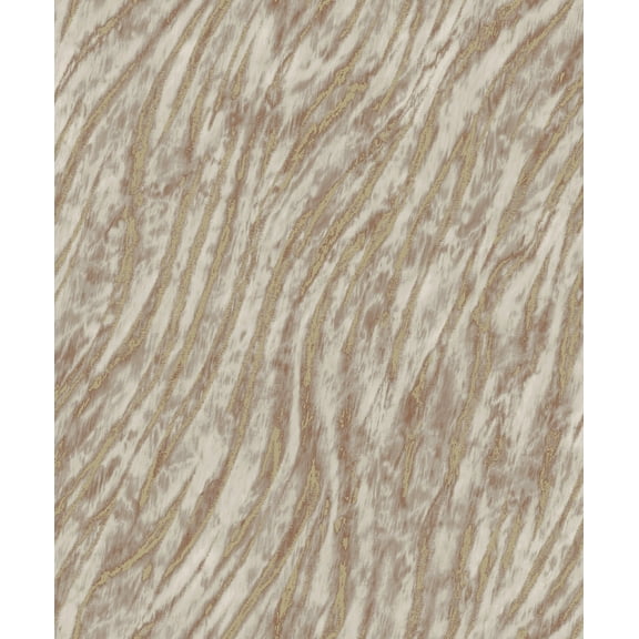 Fine Decor Arran Rose Gold Swirling Stripe Wallpaper