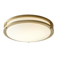 thumbnail image 2 of Oxygen Lighting - Oracle - 17.75 Inch 10.5W 1 LED Flush Mount-Aged Brass Finish, 2 of 6