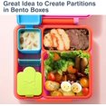 thumbnail image 7 of Homotte Leakproof Dips Containers Compatible with Most Bento Lunch Box, 2x 4 oz Salad Dressing Container to Go, Small Silicone Snack Condiment Container with Lids for Kids (Blue/Green), 7 of 7