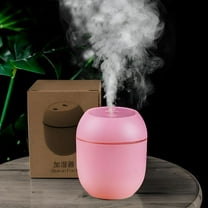 HIBIBUD Portable Humidifier,Ultrasonic Warm and Cool Mist Humidifier with Colors Night Light,Small Personal Humidifier for Bedroom Home Desk Office Car Travel,Auto Shut-Off,Super Quiet