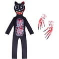 thumbnail image 1 of Disfraz De Cosplay De Gato Negro Para Niños Y Guantes Disfraces De Dibujos Animados Fiesta De Halloween, 1 of 4