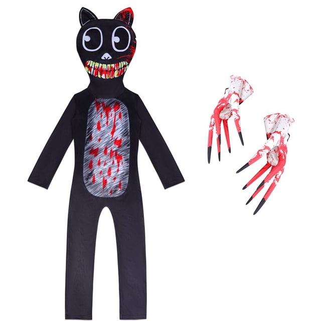Disfraz De Cosplay De Gato Negro Para Niños Y Guantes Disfraces De Dibujos Animados Fiesta De Halloween