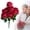 C, variant on 1PC 9 Heads Faux Silk Roses Flowers with Stem, Artificial Rose Bouquet, Vintage Fake Roses, Dried Flower for Valentines Day Office Table Decor Home Garden Wedding Party Decoration