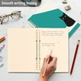 thumbnail image 4 of FORMRS 1-Subject Spiral Notebook 8" x 5" College Ruled 60 Refillable Sheet A5 Hard Cover, Black Cat and Coffee, 4 of 7