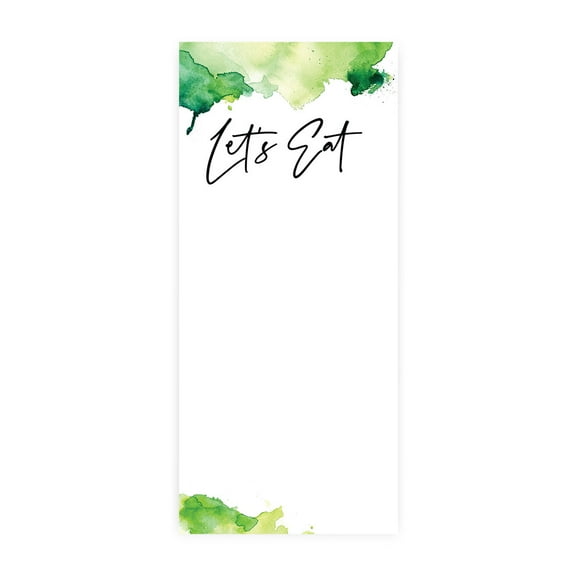 Koyal Wholesale Ombre Green Watercolor Printable Wedding Paper Menu Cards for DIY Printer, Pack of 52