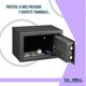 thumbnail image 2 of Caja Fuerte Biométrica KASHBILL Negra 25x35x25 cm con Cierre de Huella Digital y Llave de Emergencia, 2 of 9
