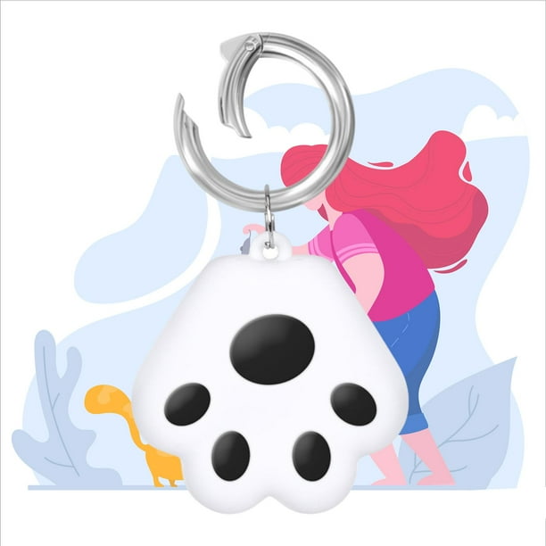 Funda de silicona Perfecl para Airtags 3D dibujos animados negro