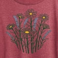 thumbnail image 3 of Instant Message - Spring - Lavender & Daisies - Women's Short Sleeve Graphic T-Shirt, 3 of 7