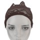 thumbnail image 4 of Sombrero musulmán de encaje marrón con parte inferior, cómodo y transpirable para cubrirse la cabeza de forma religiosa, 4 of 8
