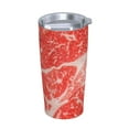 thumbnail image 2 of Kll Beef Steaks Stainless Stainless Steel Vacuum Insulated Coffee Cup 20 Oz Lids And Straws,1 Metal Straws,1 Cleaning Brush, 2 of 9