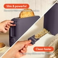 thumbnail image 6 of bella 2-Slice Slim Toaster with Extra Long Slot, 6 Setting Shade Control with Reheat & Cancel Buttons, Plum, 6 of 14