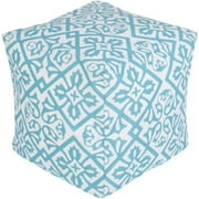 Surya Rug Cube Cobalt Pouf - Bijou Blue - 18 x 18 x 18 in.