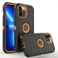 thumbnail image 4 of Triple-Layered Heavy Duty Back Clip Phone Case for iPhone 12, 13, 14, 15 Pro Max - Drop Proof, Shock Absorbing, Scratch Resistant - Three-in-One Bracket Design with Easy Installation, 4 of 5