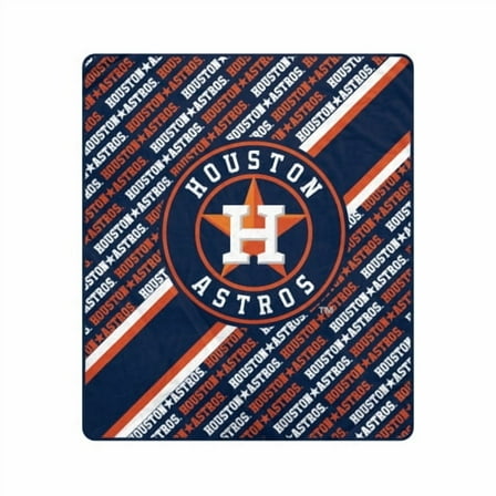 Pegasus Houston Astros 60" x 70" Diagonal Lined Wordmark Ultra Soft Blanket